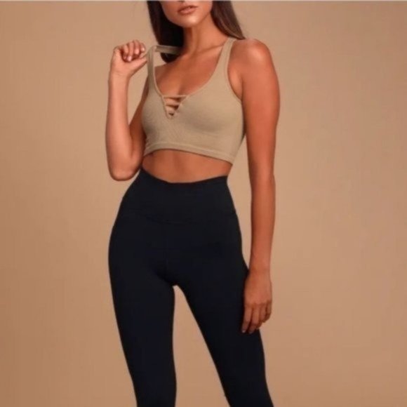 FREE PEOPLE Strapped In Bralette Brami Crop Top - Nude XS/S - NWT - Picture 2 of 6